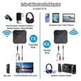 thumbnail image 3 of Bluetooth 5.0 Transmitter Receiver 2 in 1 Bluetooth Adapter 3.5 mm Jack for Simultaneous Use of Tx and Rx 2 Devices, 3 of 5