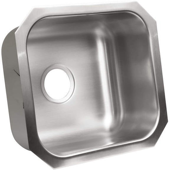 Open Box Proflo Pfuc109 16" Single Basin Undermount Stainless Steel Kitchen Sink - Stainless Steel