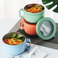 thumbnail image 3 of 28oz Soup Bowl with Handle - Large Capacity, Food Grade BPA Free, Heat Insulated Lunch Box for Soup and Instant Noodles, 3 of 7