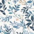 thumbnail image 6 of HAOXIT Watercolor Blue White Grey Leaves Round Tablecloth Teal Gray Woodland Leaf Table Clothes Spring Summer Waterproof Reusable Circle Table Cover for Picnic Party Dining Room Home Decor 31-35, 6 of 8