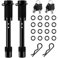 thumbnail image 1 of GHSDFBB Hitch Receiver Pin Lock 5/8 Inch Pin Security Hitch Locks Fit 2 inch 2.5 inch Hitch Receiver III IV V RV Trailer Hitch 2 Pack, Anti-Theft & Anti Rattle, 1 of 7