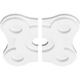 thumbnail image 2 of 12"OD x 2"ID x 4"C x 1"P Luna Architectural Grade PVC Contemporary Ceiling Medallion, Two Piece, 2 of 11