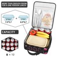 thumbnail image 4 of Flamingo Insulated Lunch Bag Box Teen Reusable Lunch Bag Fit Most Bento Boxes Cooler Tote Bag Office Hiking, 4 of 6