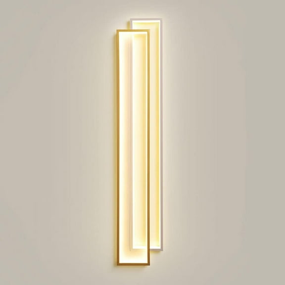 Modern Wall Sconce LED Wall Mount Light Geometric Linear Wall Lamp, Minimalist Wall Lighting Fixtures for Living Room Bedroom Bedside Hallway Home Decor Wall Wash Lights