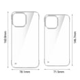 thumbnail image 6 of Huanledash Mobile Phone Case Clear Hard Anti-scratch Shockproof Reusable Fall Protection Transparent Phone Back Shell Protective Cover for IPhone 12 13 Mini Pro Max, 6 of 8