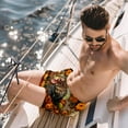 thumbnail image 2 of luoweisi Men's Beach Shorts Quick Dry Swim Trunks with Mesh Lining Thanksgiving Turkey L, 2 of 5