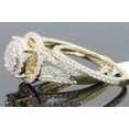 thumbnail image 2 of 10K YELLOW GOLD 1.50 CARAT WOMENS REAL DIAMOND ENGAGEMENT RING WEDDING BAND SET, 2 of 7