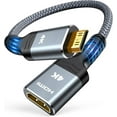 TRAHOOMini HDMI to HDMI Adapter, Conversion Cord 4K 60Hz HDR 18Gbps