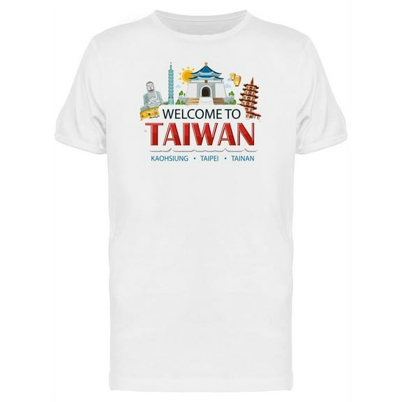 Welcome To Taiwan Tourism Places T-Shirt Men -Image by Shutterstock, Male x-Large