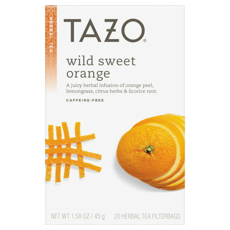 (6 Boxes) Tazo Wild Sweet Orange Tea Bags Herbal Tea (Best Homemade Sweet Tea)