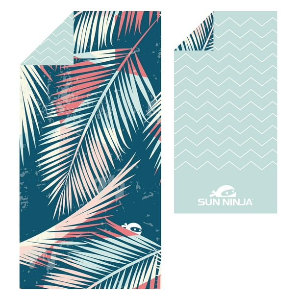 Toalla de playa SUN NINJA de microfibra sin arena 160x80 cm