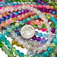 thumbnail image 5 of 8mm Glass Beads Bulk for Bracelets, DIY Jewelry Supplies, Christmas Gift for Beaders, Crackle, Assorted, 800 Pcs, 5 of 12