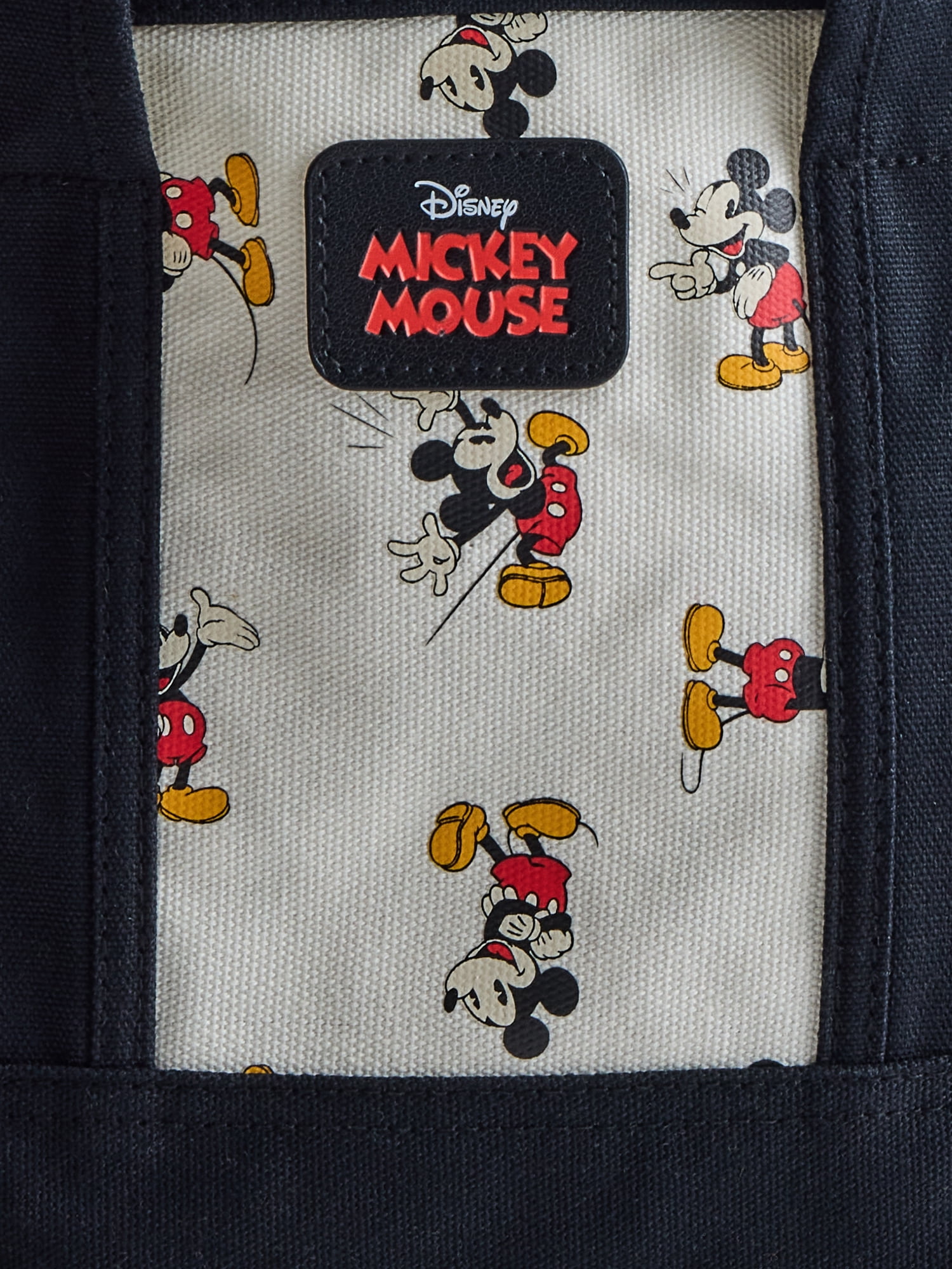 Disney Mickey Mouse Women's Canvas Tote Bag, Black