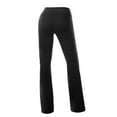 thumbnail image 3 of Pantalones de yoga Pantalones anchos de cintura alta Mujer Pantalones largos elásticos, Negro, S kenally AP002147-04, 3 of 7