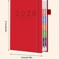 thumbnail image 2 of Daily Planner Notebook with Elastic Band Closure, Efficiency Agenda Book Schedule Organizer, Hardcover Journal for Goal Setting Stationery Gift Pink, 2 of 4