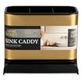 thumbnail image 2 of Thyme & Table 3 Compartment Kitchen Sink Caddy, Gold, 2 of 7