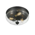 thumbnail image 5 of 3 Light Flush Mount In Traditional Style 15 Inches Wide By 8.5 Inches High-Satin Gold Finish Z-Lite 722F3-Sg, 5 of 7