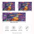 thumbnail image 4 of Dailycode Satin Pillow Case Standard Silk Pillow Cover for Hair and Skin Envelope Closure Cute Bird and Star 20"x26", 4 of 9