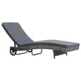 thumbnail image 6 of vidaXL Patio Lounge Chair Outdoor Sunbed Sunlounger with Cushion Poly Rattan, 6 of 37