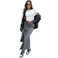thumbnail image 5 of Womens Slim Fitted Crop Tops - Basic Crew Neck Short Sleeve Casual Tees for Going Out, 5 of 5