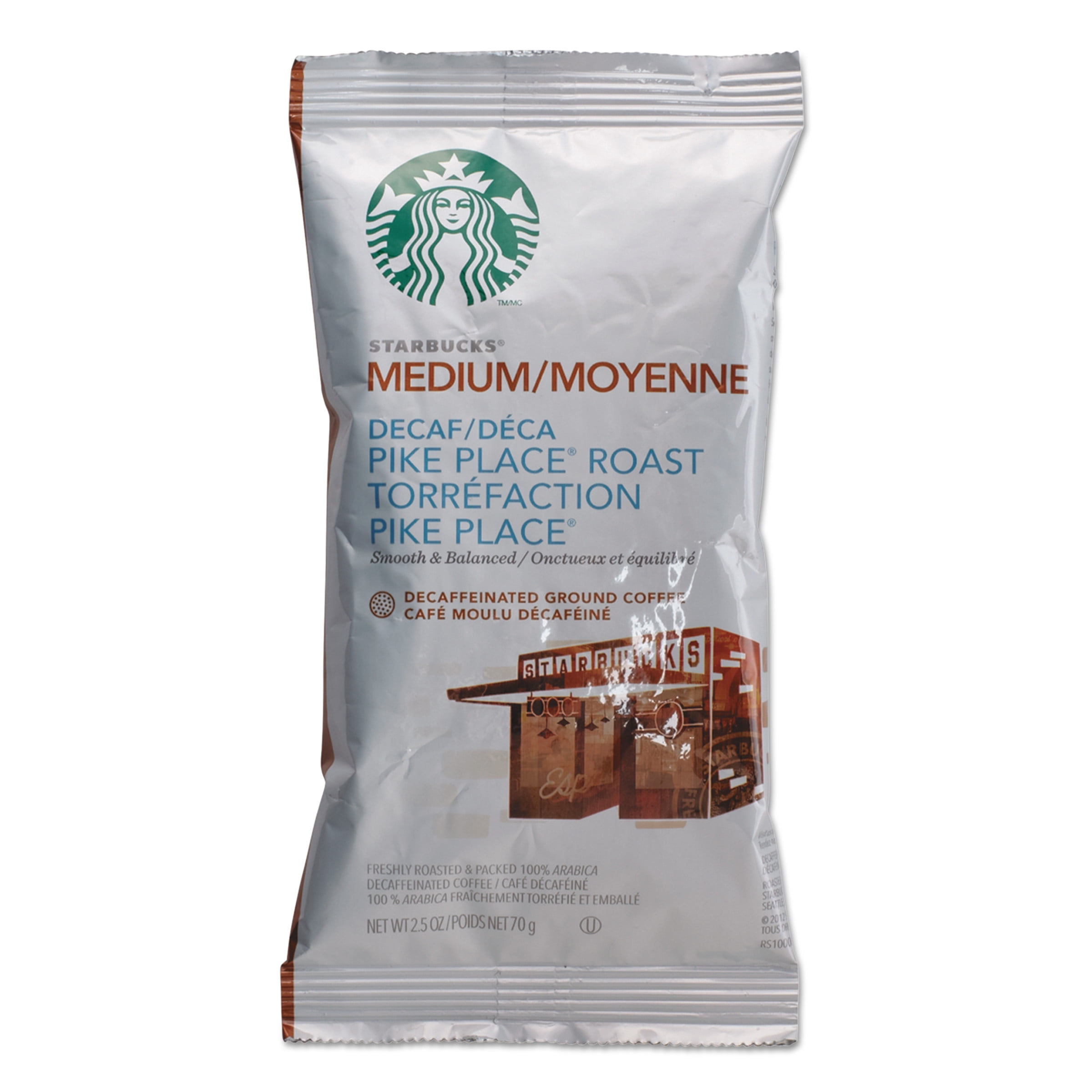 Starbucks Coffee, Pike Place Decaf, 2 1 2 oz Packet, 18 Box by STARBUCKS COFFEE COMPANY