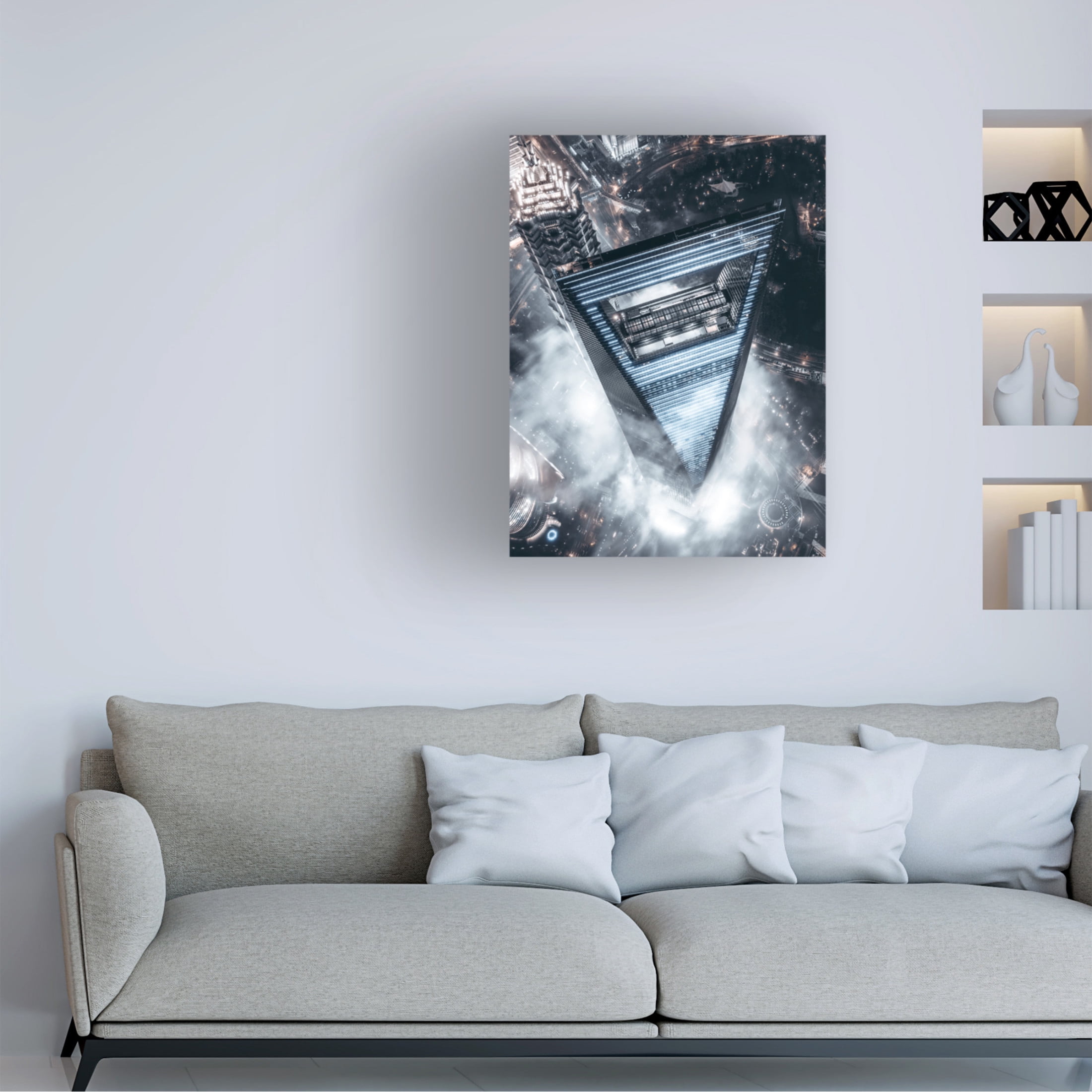 Trademark Fine Art Aron Tien The Triangle Canvas Wall Art