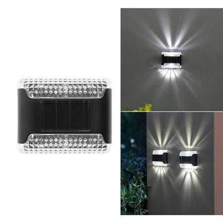 

4/1X SUPER BRIGHT SOLAR POWERED DOOR FENCE WALL LIGHTS LAMP OUTDOOR GARDEN Y8H1