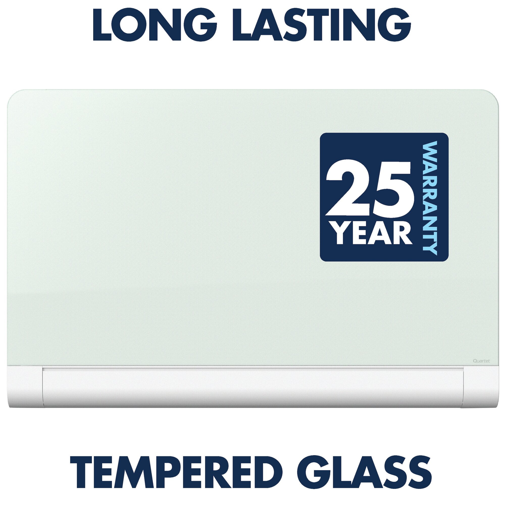 Quartet® Horizon™ Glass Magnetic Unframed Dry-Erase Whiteboard, 28" x 50", White