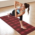 thumbnail image 6 of Red Black Checkerboard Checkered Pattern Hot Yoga Mat Towel Non Slip for Hot Yoga - Quick-Drying Yoga Mat Cover with 4 Corner Pockets with Travel Bag - Hot Yoga Towel Non Slip 74"x26", 6 of 6