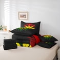thumbnail image 6 of jejeloiu Watercolor Splash Ink 7-Piece Twin Bedding Sets,Colorful Graffiti Leaves Bedding Comforter Set For Girls Boys Reversible, 6 of 8
