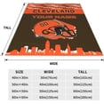 thumbnail image 6 of Custom Cleveland Blanket Personalized Throw Blankets Name and Number for Men Women Boy Football Style Decor Gifts, 6 of 6