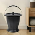 thumbnail image 6 of Wswqop Chamber Pot Spittoon Chamber Bucket with Lid Portable Toilet Bedpan Urinal Night Black, 6 of 9