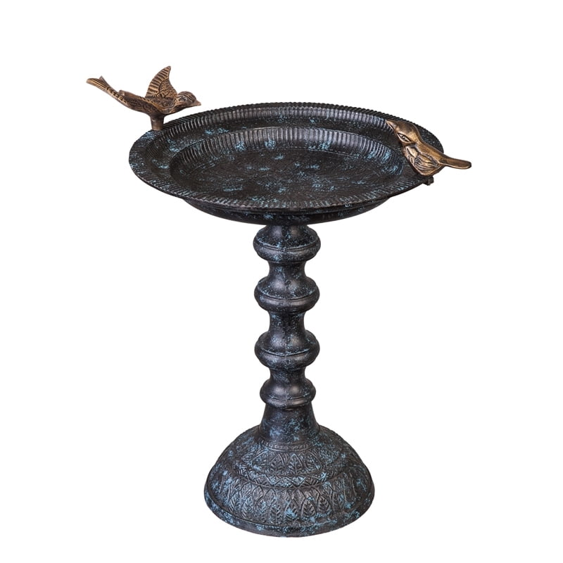 Cast Iron Bird Bath on Pedestal