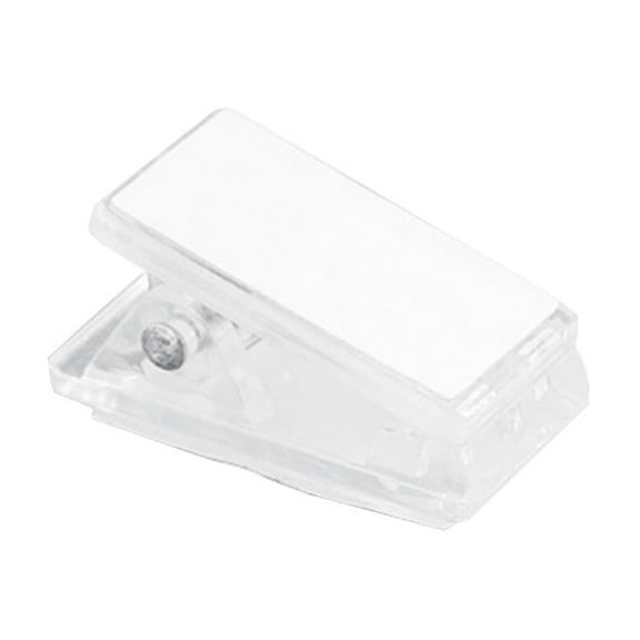 A Adhesive Spring Clips One Side Sticky For Office Home Document Organization, Transparent Plastic Paper Clips With Strong Spring, Mini Clip For Photos Bills Notes, Portable Pp Clip Holder