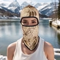 thumbnail image 2 of Unique Bargains 1 Pc Ice Silk Snake Pattern Balaclava Face Mask Brown, 2 of 5