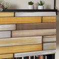 thumbnail image 5 of Brown Yellow Vintage Rod Pocket Curtain Valance, Retro Farmhouse Elegant Pastoral Farmhouse Window Valance for Living Room, Bedroom, Kitchen 60"W x 18"L, 5 of 9