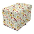 thumbnail image 1 of Summer Dog Crate Cover, Continuous Hot Seasonal Fun Pattern with Popsicle Flowers Parasol Cocktail, Easy to Use Pet Kennel Cover for Medium Large Dogs, 35" x 23" x 27", Multicolor, by Ambesonne, 1 of 6