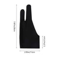 thumbnail image 6 of 2Pcs Drawing Glove, Digital Art Glove, Drawing Glove Left and Right Hand, Palm Art Glove for Friction-Free, for Tablet Pad Monitor Painting Paper Sketching, Black, 6 of 7