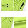 thumbnail image 3 of Tyhengta Mens Shorts Casual Sports Drawstring Zipper Pockets Elastic Waist Fluorescentgreen 36, 3 of 8