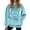 Light Blue, variant on Women's Pet Pouch Hoodies with Cat Bag Soft Pet Carrier Sweatshirt with Cute Dog Pocket Drawstring Casual Pullover Top L