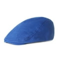thumbnail image 2 of Uooqdmx Newsboy Cap for Men, Scally Cap for Men, Classic Wool Blend Tweed Cabbie Hat, Flat Cap, Driving Hat, Blue One Size, 2 of 5