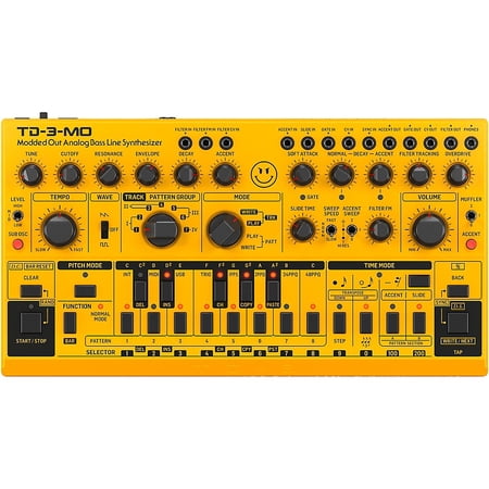 Behringer TD-3-MO-AM Analog Bass Line Synthesizer - Yellow