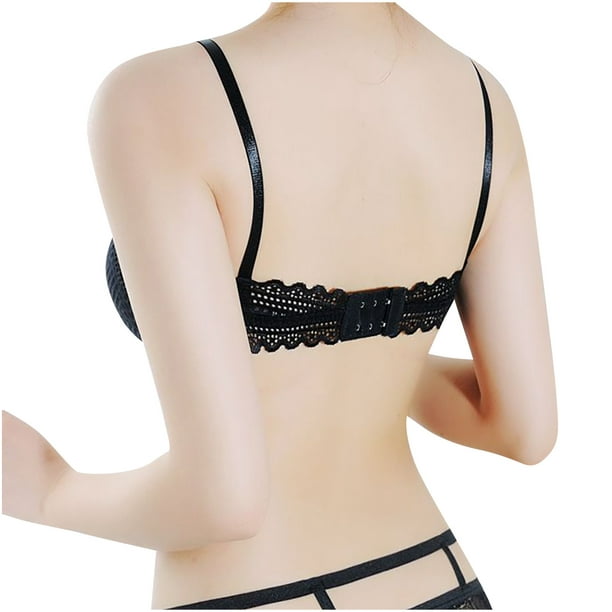 Moonker Low Back Bras For Women Wire Free Deep V Invisible Spaghetti Strap  Convertible Sleep Bras 