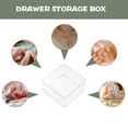 thumbnail image 6 of Minkissy 6Pcs Clear Drawer Organisers for Office Use Plastic Storage 8.5x8.5x4.5in, 6 of 8