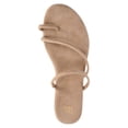 thumbnail image 4 of Time and Tru Women's Faux Suede Barely There Toe Loop Sandals, 4 of 7