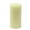 Ivory, variant on Jeco CPZ-092 3 x 6 in. Pillar Candle, Black