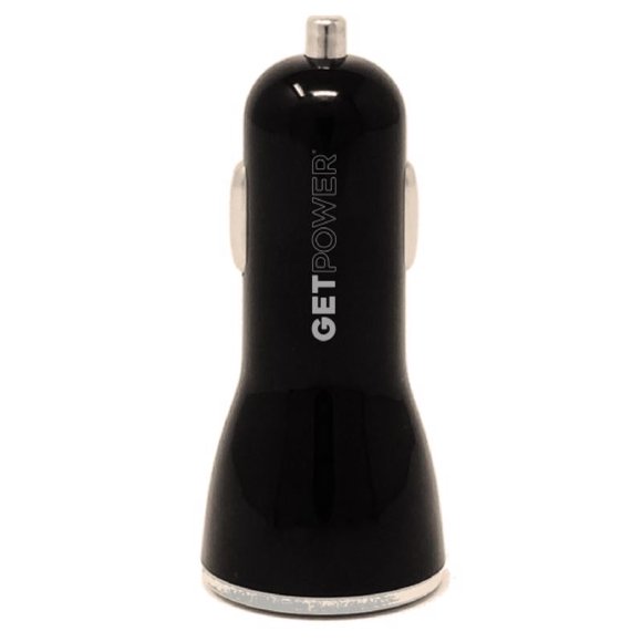 Adaptador de coche USB dual GetPower Black de 18 W para Universal x30