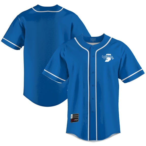 Men's GameDay Greats  Royal Indiana State Sycamores  Lightweight Baseball Jersey