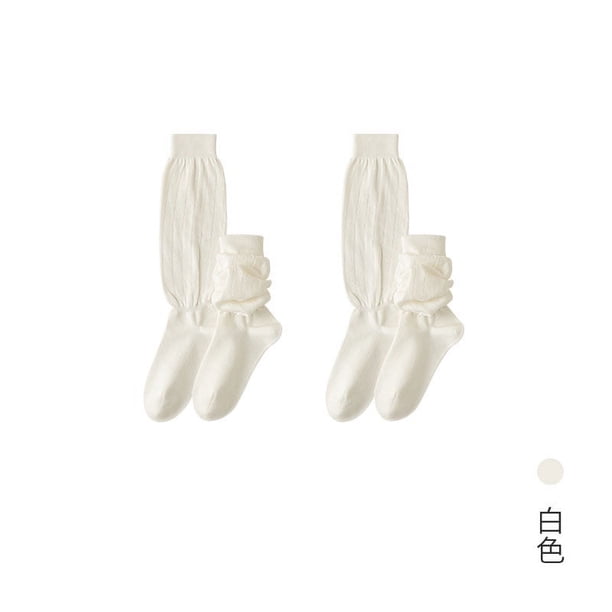Zhuge par de calcetines de algodón para mujer, calcetines de vestir finos, suaves y cómodos, calcetines por encima del tobillo para uso casual, calcetines deportivos (blancos)