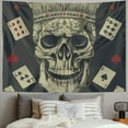 thumbnail image 2 of Orinice Skull Crown Playing Cards Tapestry Wall Hanging Unique Style Home Decor Art for Living Room Bedroom Apartment Farmhouse Dorm 40x60inch, 2 of 6
